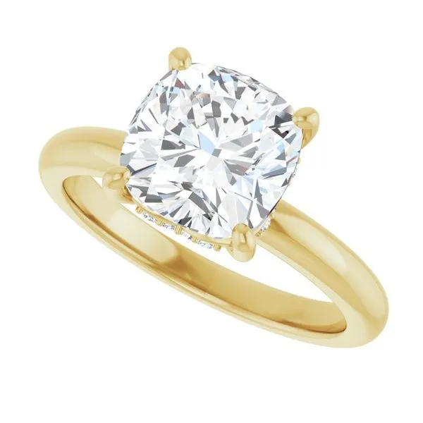 Hidden Halo-Style Engagement Ring Image 5 Raleigh Diamond Fine Jewelry Raleigh, NC