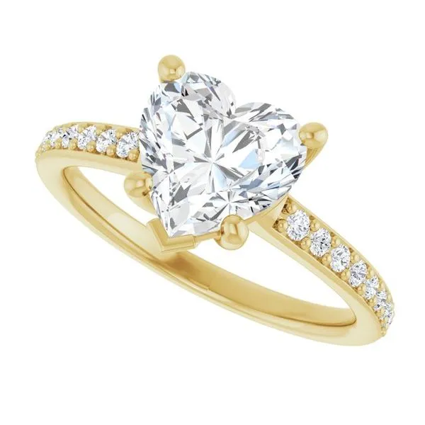 V-End Prong Engagement Ring Image 5 Eskews Fine Jewelers Lee's Summit, MO