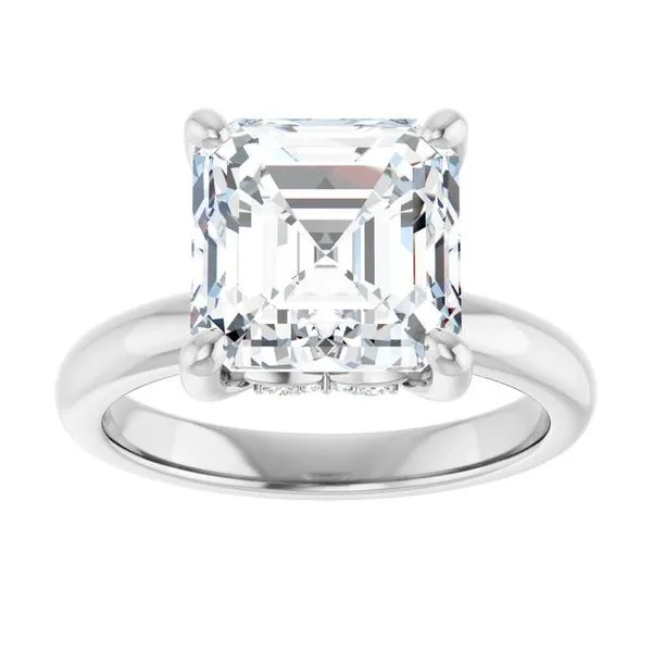 Hidden Halo-Style Engagement Ring Image 3 Raleigh Diamond Fine Jewelry Raleigh, NC