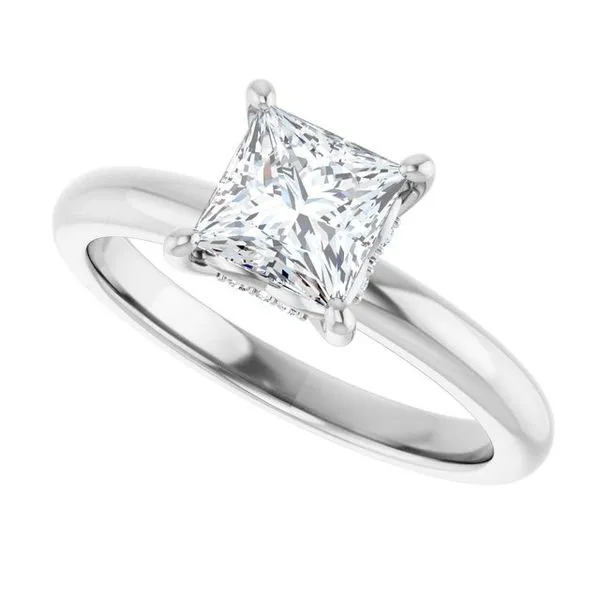 Hidden Halo-Style Engagement Ring Image 5 Raleigh Diamond Fine Jewelry Raleigh, NC
