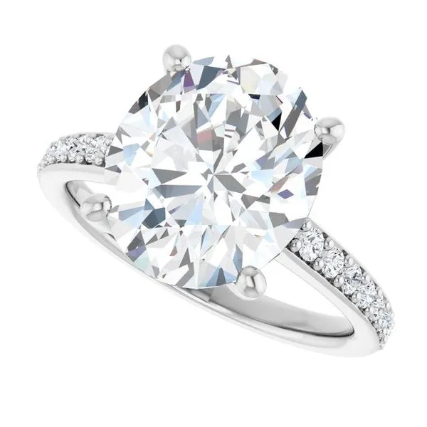 V-End Prong Engagement Ring Image 5 Eskews Fine Jewelers Lee's Summit, MO