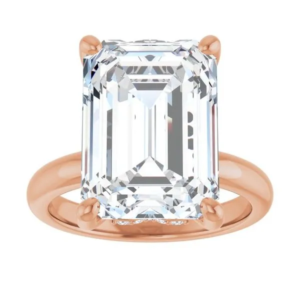 Hidden Halo-Style Engagement Ring Image 3 Raleigh Diamond Fine Jewelry Raleigh, NC