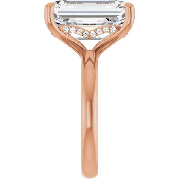 Hidden Halo-Style Engagement Ring Image 4 Raleigh Diamond Fine Jewelry Raleigh, NC