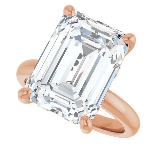 Hidden Halo-Style Engagement Ring Image 5 Raleigh Diamond Fine Jewelry Raleigh, NC