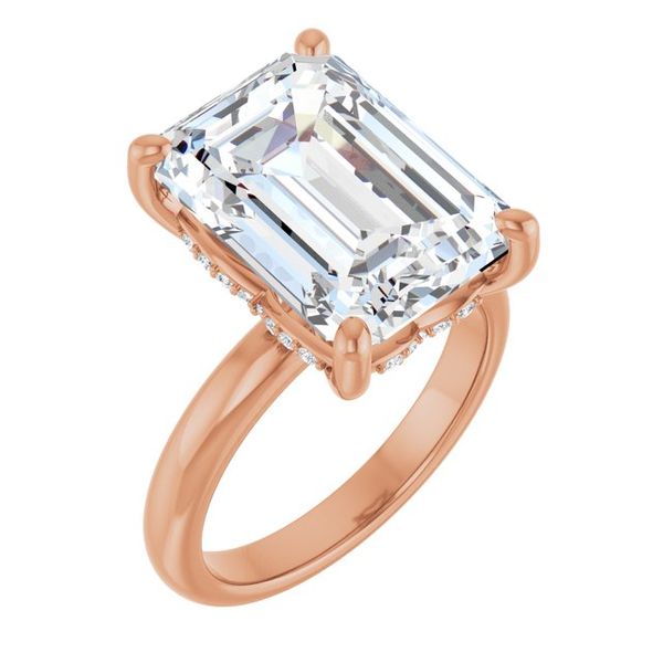 Hidden Halo-Style Engagement Ring