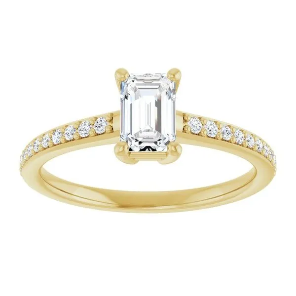 V-End Prong Engagement Ring Image 3 Rox Atlanta Jewelers Decatur, GA
