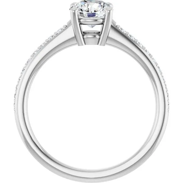 V-End Prong Engagement Ring Image 2 Rox Atlanta Jewelers Decatur, GA