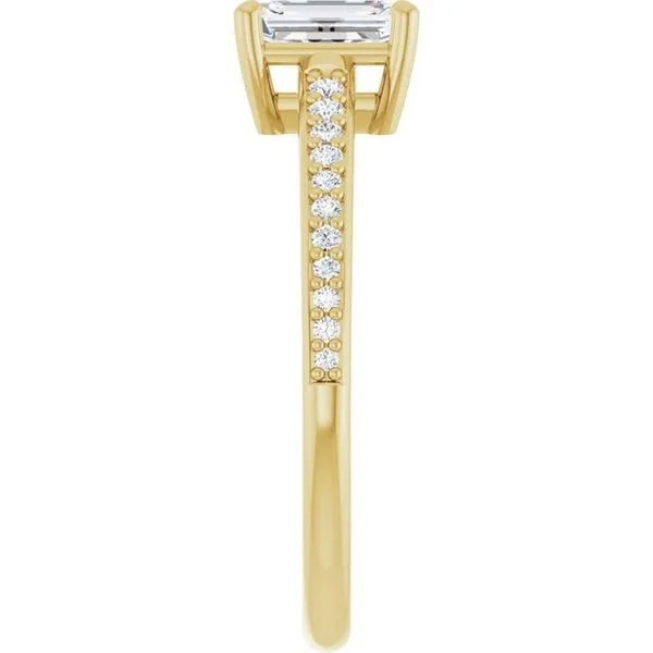 V-End Prong Engagement Ring Image 4 Rox Atlanta Jewelers Decatur, GA