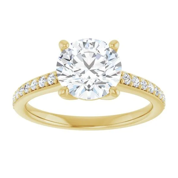V-End Prong Engagement Ring Image 3 Rox Atlanta Jewelers Decatur, GA