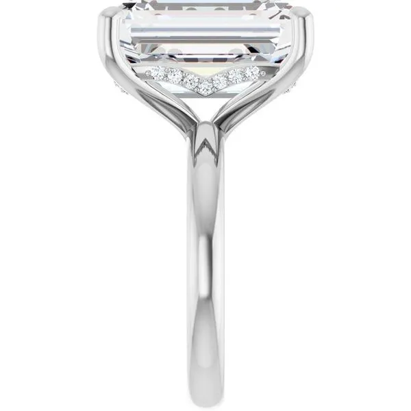 Hidden Halo-Style Engagement Ring Image 4 Raleigh Diamond Fine Jewelry Raleigh, NC