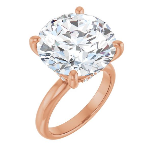 Hidden Halo-Style Engagement Ring
