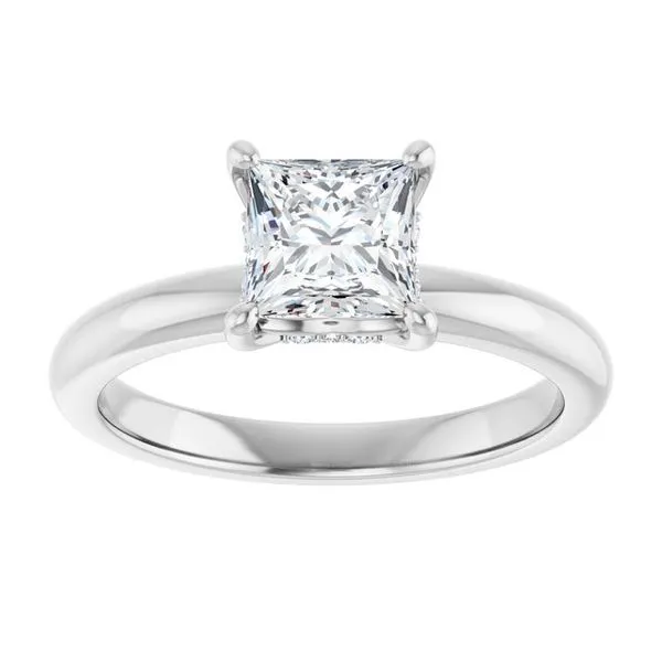 Hidden Halo-Style Engagement Ring Image 3 Raleigh Diamond Fine Jewelry Raleigh, NC