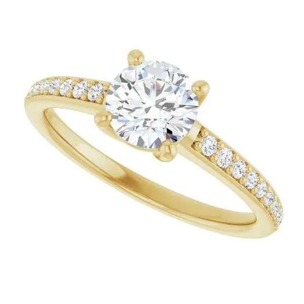 V-End Prong Engagement Ring Image 5 Rox Atlanta Jewelers Decatur, GA