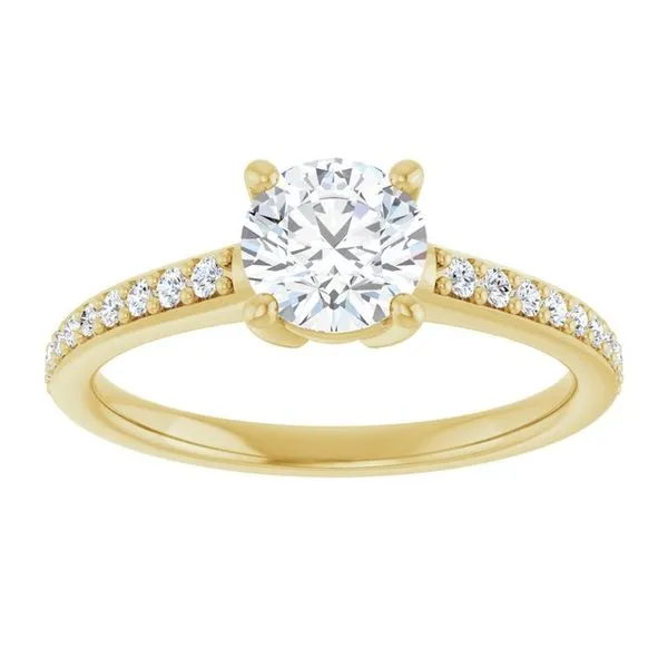 V-End Prong Engagement Ring Image 3 Rox Atlanta Jewelers Decatur, GA