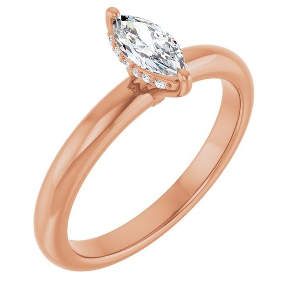 Hidden Halo-Style Engagement Ring