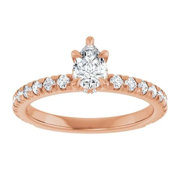 Claw-Prong Hidden Halo-Style Engagement Ring Image 3 Raleigh Diamond Fine Jewelry Raleigh, NC