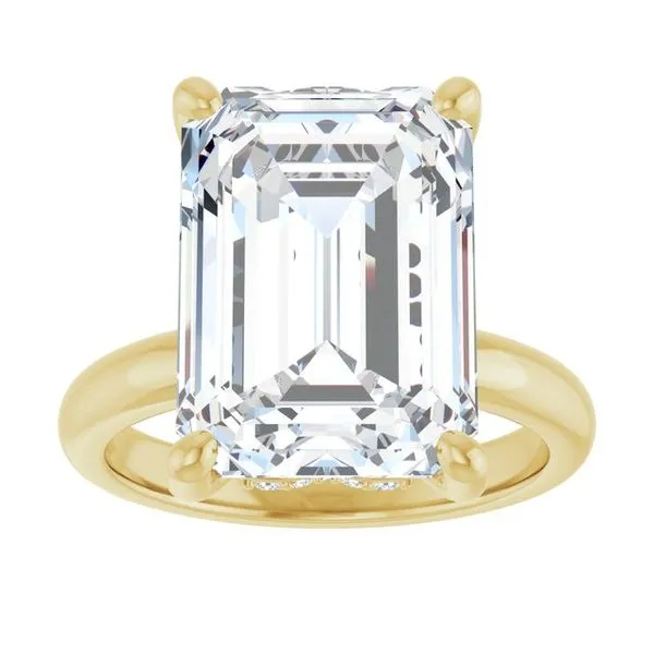 Hidden Halo-Style Engagement Ring Image 3 Raleigh Diamond Fine Jewelry Raleigh, NC