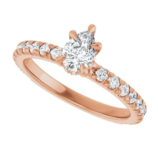 Claw-Prong Hidden Halo-Style Engagement Ring Image 5 JF Jones Jewelers Rochester, NY