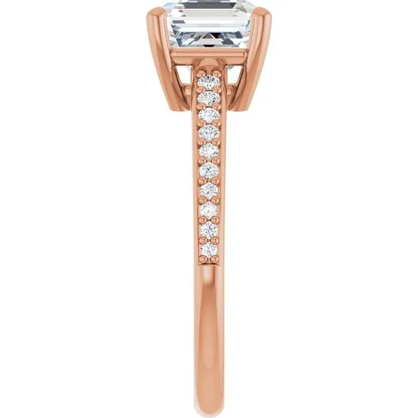 V-End Prong Engagement Ring Image 4 Eskews Fine Jewelers Lee's Summit, MO