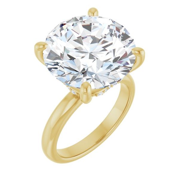 Hidden Halo-Style Engagement Ring