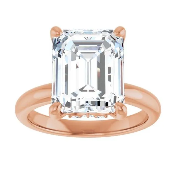 Hidden Halo-Style Engagement Ring Image 3 Raleigh Diamond Fine Jewelry Raleigh, NC