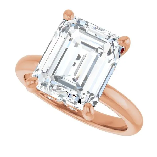 Hidden Halo-Style Engagement Ring Image 5 Raleigh Diamond Fine Jewelry Raleigh, NC