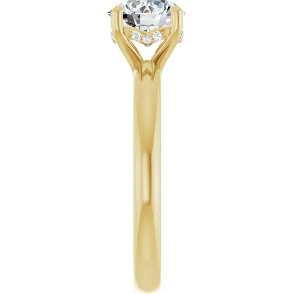 Hidden Halo-Style Engagement Ring Image 4 Raleigh Diamond Fine Jewelry Raleigh, NC
