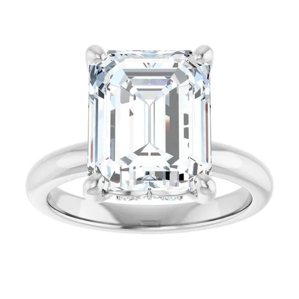 Hidden Halo-Style Engagement Ring Image 3 Raleigh Diamond Fine Jewelry Raleigh, NC