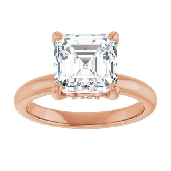 Hidden Halo-Style Engagement Ring Image 3 Raleigh Diamond Fine Jewelry Raleigh, NC