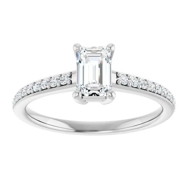V-End Prong Engagement Ring Image 3 Eskews Fine Jewelers Lee's Summit, MO
