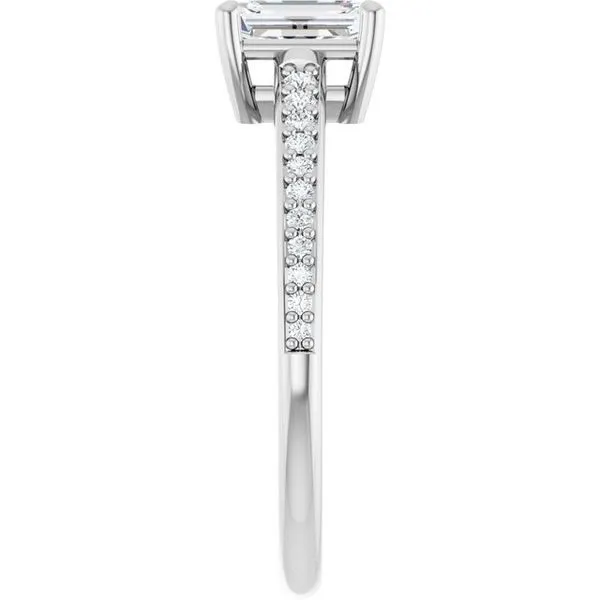 V-End Prong Engagement Ring Image 4 Rox Atlanta Jewelers Decatur, GA
