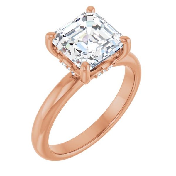 Hidden Halo-Style Engagement Ring