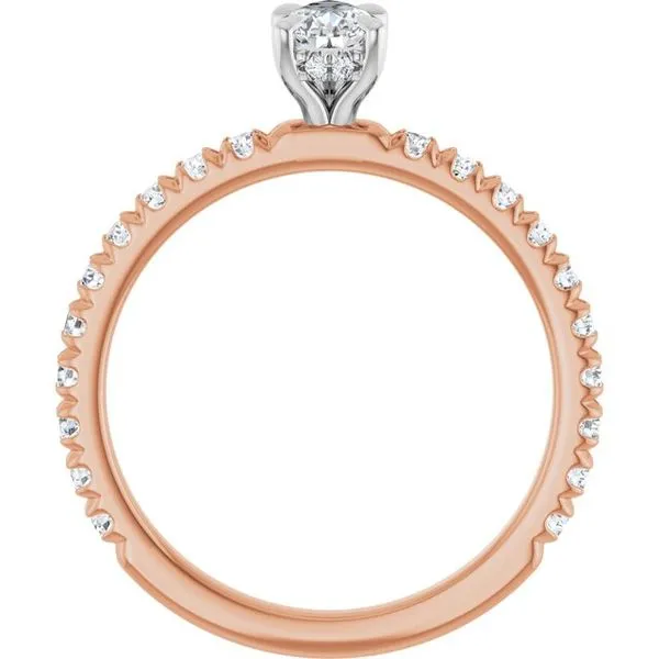 Claw-Prong Hidden Halo-Style Engagement Ring Image 2 Arezzo Jewelers Elmwood Park, IL