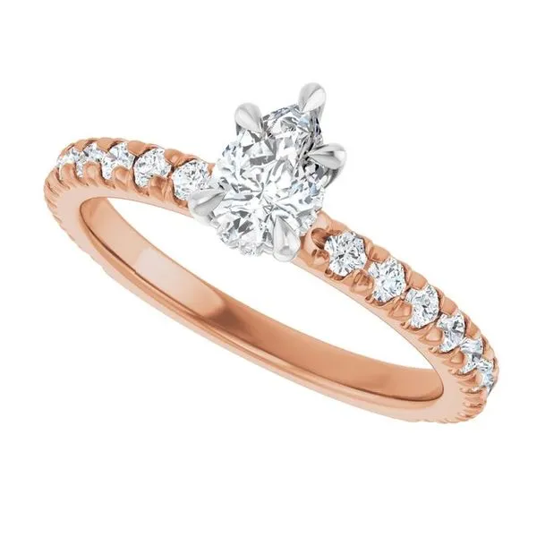 Claw-Prong Hidden Halo-Style Engagement Ring Image 5 Paul James Jewelers Angels Camp, CA