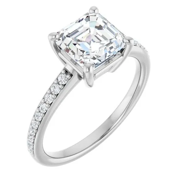 V-End Prong Engagement Ring Eskews Fine Jewelers Lee's Summit, MO