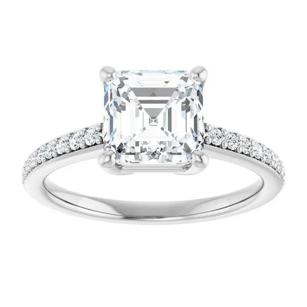 V-End Prong Engagement Ring Image 3 Eskews Fine Jewelers Lee's Summit, MO