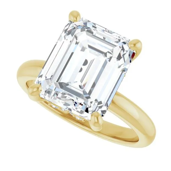 Hidden Halo-Style Engagement Ring Image 5 Raleigh Diamond Fine Jewelry Raleigh, NC