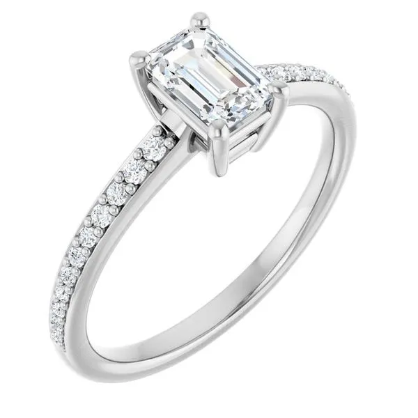 V-End Prong Engagement Ring Rox Atlanta Jewelers Decatur, GA