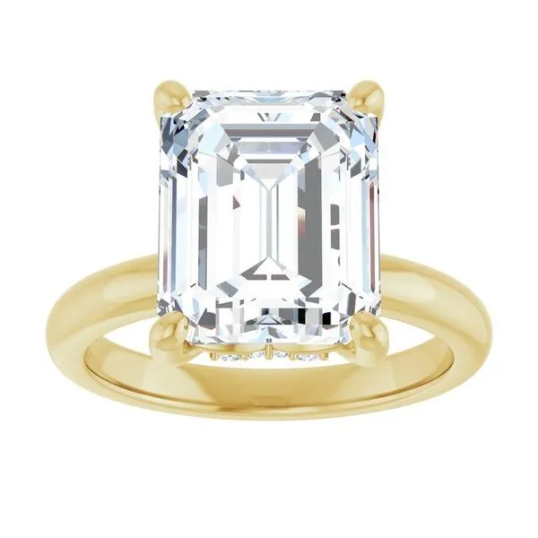 Hidden Halo-Style Engagement Ring Image 3 Raleigh Diamond Fine Jewelry Raleigh, NC