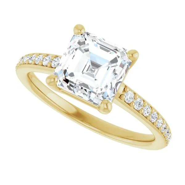 V-End Prong Engagement Ring Image 5 Rox Atlanta Jewelers Decatur, GA