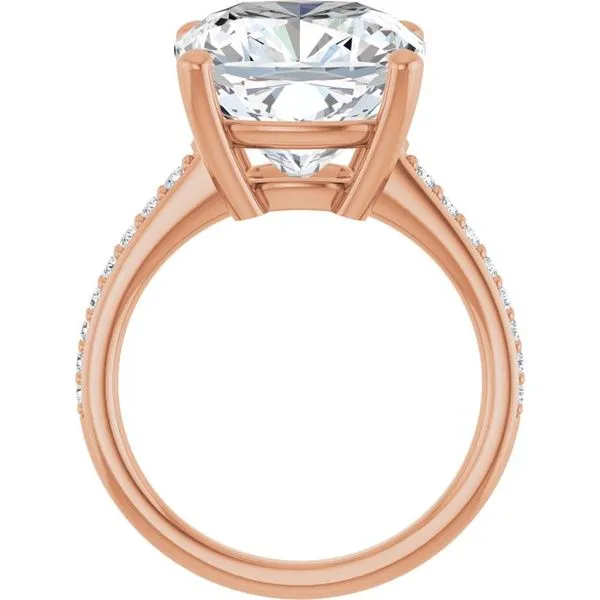 V-End Prong Engagement Ring Image 2 Eskews Fine Jewelers Lee's Summit, MO