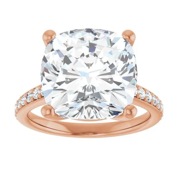 V-End Prong Engagement Ring Image 3 Rox Atlanta Jewelers Decatur, GA