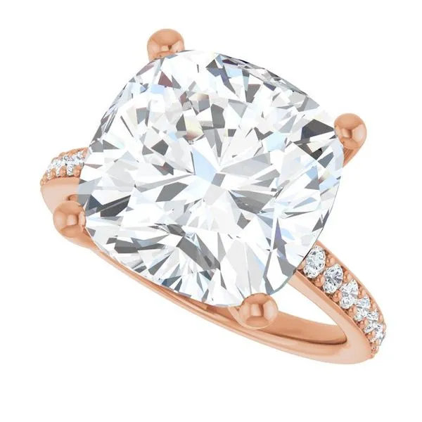 V-End Prong Engagement Ring Image 5 Rox Atlanta Jewelers Decatur, GA