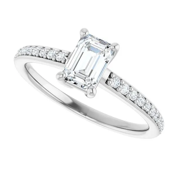 V-End Prong Engagement Ring Image 5 Eskews Fine Jewelers Lee's Summit, MO