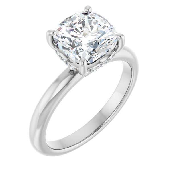 Hidden Halo-Style Engagement Ring