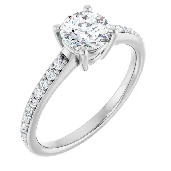 V-End Prong Engagement Ring Eskews Fine Jewelers Lee's Summit, MO