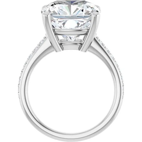 V-End Prong Engagement Ring Image 2 Futer Bros Jewelers York, PA