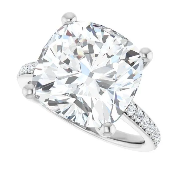 V-End Prong Engagement Ring Image 5 Futer Bros Jewelers York, PA