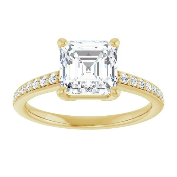 V-End Prong Engagement Ring Image 3 Eskews Fine Jewelers Lee's Summit, MO