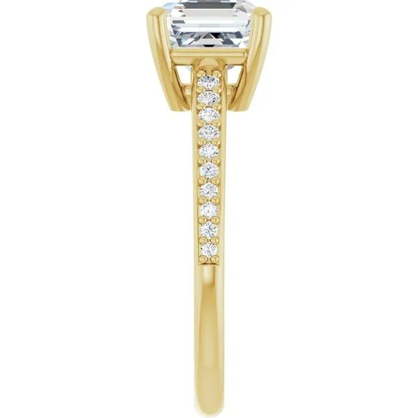 V-End Prong Engagement Ring Image 4 Rox Atlanta Jewelers Decatur, GA